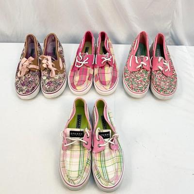 Lot C 149 SPERRY Top-Siders Lot - gently worn Size 8
