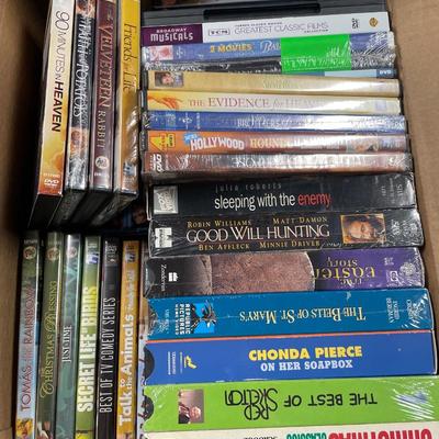 DVD and VHS tapes