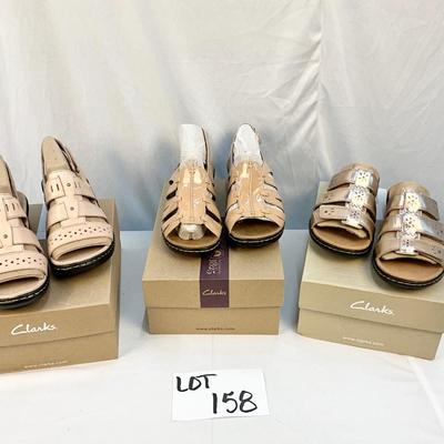 Lot C 158 NIB Three Pair of Clark’s Ultimate Comfort Collection