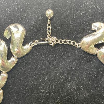 Silver Tone 18" Metal Link Necklace