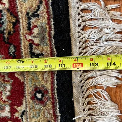9.5’ x 6’ Oriental Rug - Black, Tan, Red