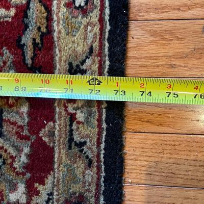 9.5’ x 6’ Oriental Rug - Black, Tan, Red