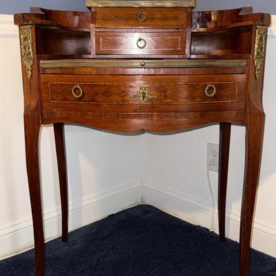 Antique French Writing Table Transition- Louis XV-Louis XVI Style