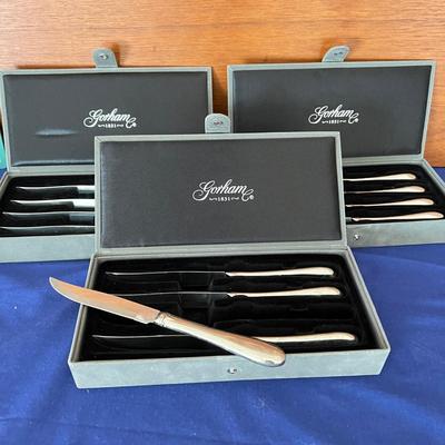 3 Boxes Gorham “Meredith” Steak Knives - 12 in Total