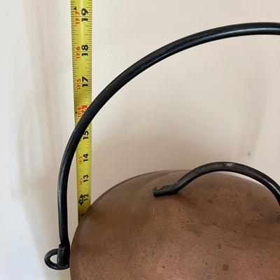 Copper Ash Bucket w. Trivet Stand