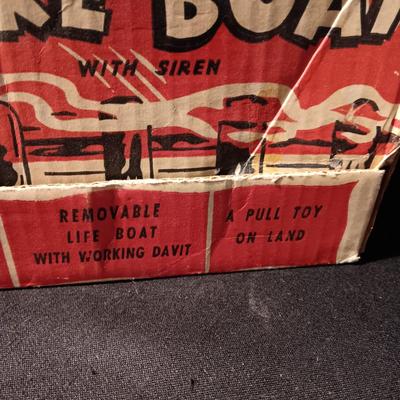 TOY FIRE BOAT BY IDEAL IN ORIGINAL BOX