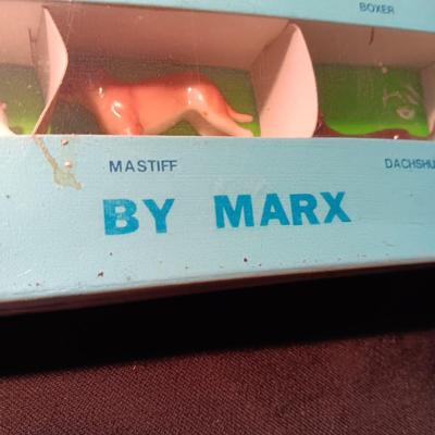 UNOPENED 24 BLUE RIBBON PLASTIC DOGS BY MARX