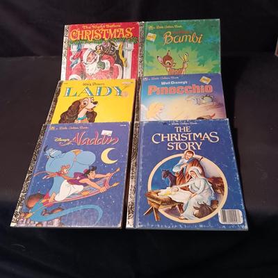 6 LITTLE GOLDEN BOOKS IN GOOD CONDITION