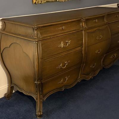 French Provincial Bombe Dresser