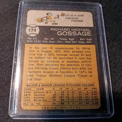 RICH GOSSAGE TRADING CARDS