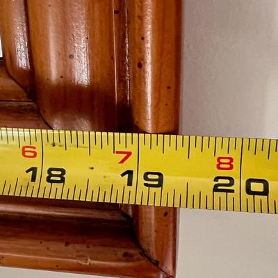 Vintage MCM Lenoir Wood Framed Mirror