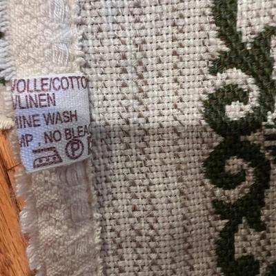 Vintage Austrian Halltex Woven Reversible Folk Lot - Tablecloths, Runners