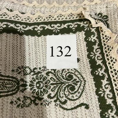 Vintage Austrian Halltex Woven Reversible Folk Lot - Tablecloths, Runners