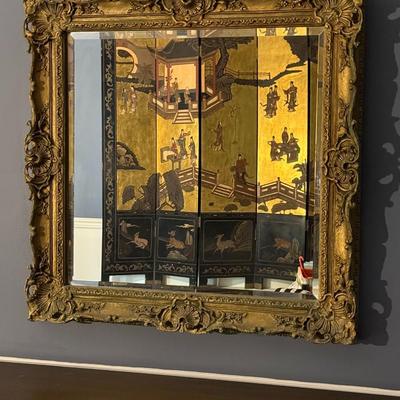 Early 20th Century French Antique Ornate Mirror