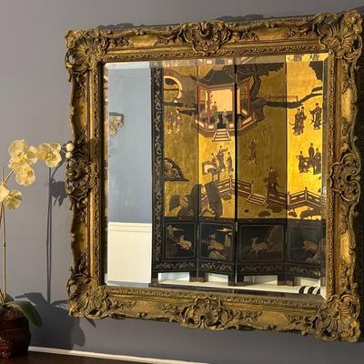 Early 20th Century French Antique Ornate Mirror