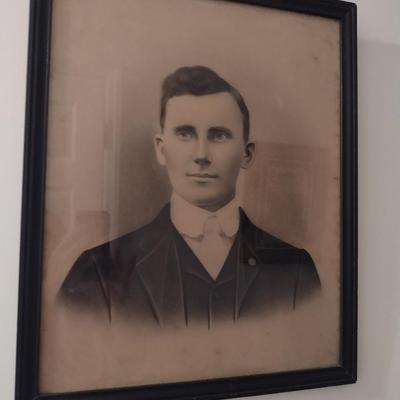 Antique Photograph- Framed Under Glass- Approx 17 3/4" x 21 1/2"