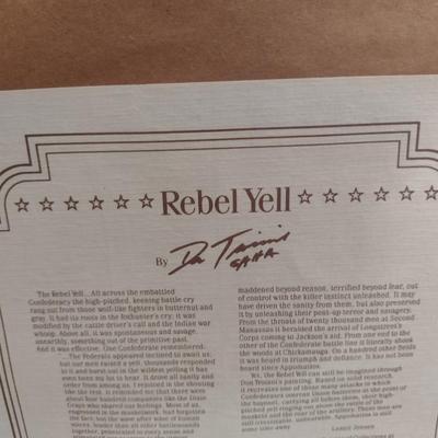 'Rebel Yell' by Ron Troiani Numbered Print- Framed Under Glass- Approx 34 1/2" x 28 1/2"