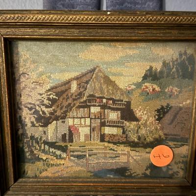 Set of 3 Antique Needlepoints