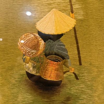 Asian Needlepoint on Silk