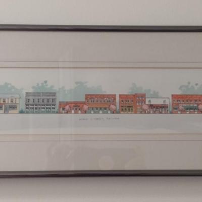'Main Street, Saluda' by Paul Koenen- Signed and Numbered- Approx 20 1/4" x 8"