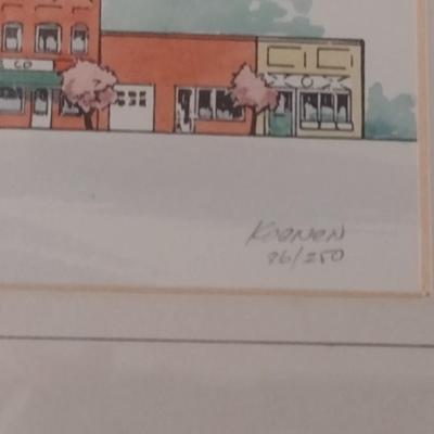 'Main Street, Saluda' by Paul Koenen- Signed and Numbered- Approx 20 1/4" x 8"