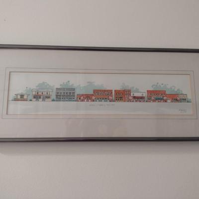 'Main Street, Saluda' by Paul Koenen- Signed and Numbered- Approx 20 1/4" x 8"