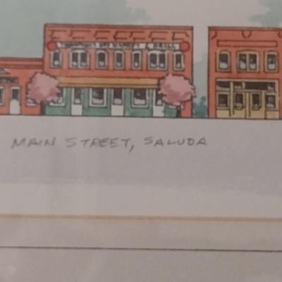 'Main Street, Saluda' by Paul Koenen- Signed and Numbered- Approx 20 1/4" x 8"