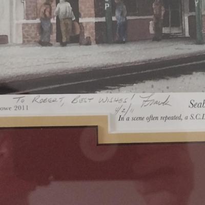 'Seaboard Coast Line Railroad- Waycross, Georgia' by Frank Crowe- Signed and Numbered- Approx 2" x 17 3/4"