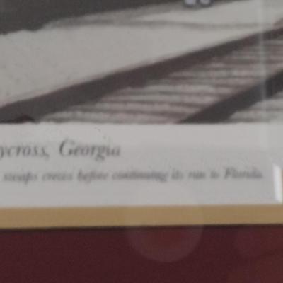 'Seaboard Coast Line Railroad- Waycross, Georgia' by Frank Crowe- Signed and Numbered- Approx 2" x 17 3/4"