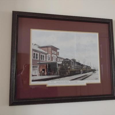 'Seaboard Coast Line Railroad- Waycross, Georgia' by Frank Crowe- Signed and Numbered- Approx 2" x 17 3/4"