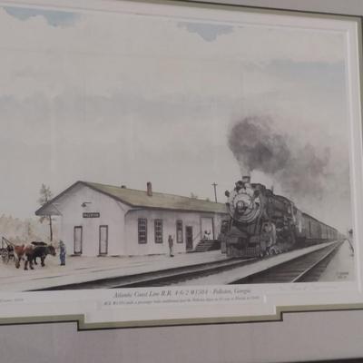 'Atlantic Coast Line R.R. 4-6-2 #1504- Folkston, Georgia' by Frank Crowe- Signed and Numbered