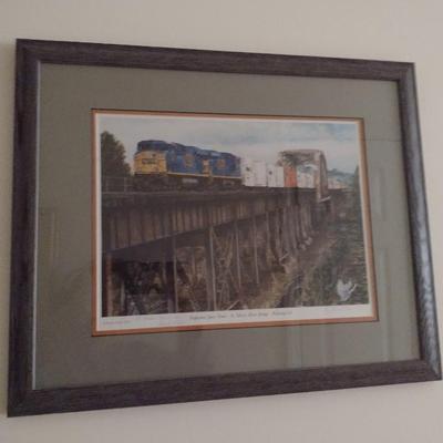 'Tropicana Juice Train- St. Mary's River Bridge- Folkston, Georgia' by Frank Crowe- Signed and Numbered