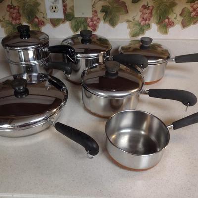 Assorted Revere Ware Cookware