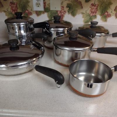 Assorted Revere Ware Cookware