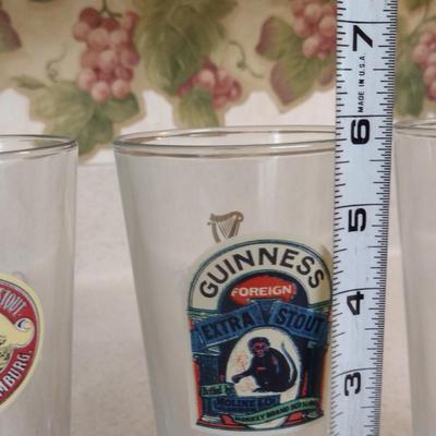 Four Guinness Pint Glasses