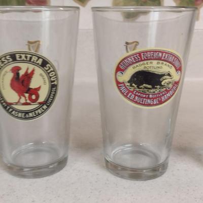 Four Guinness Pint Glasses