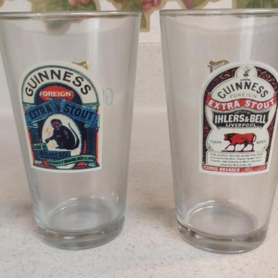 Four Guinness Pint Glasses