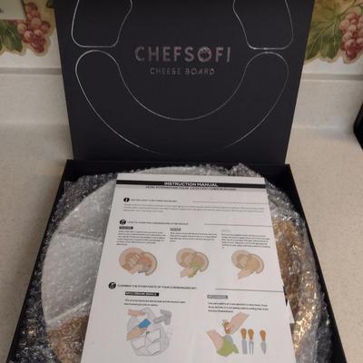 CHEFSOFI Cheese Board- Approx 13" in Diameter