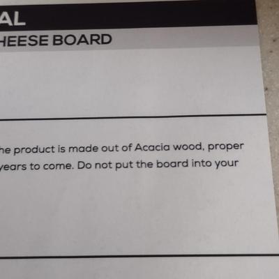 CHEFSOFI Cheese Board- Approx 13" in Diameter