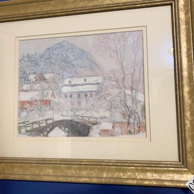 Winter Landscape Framed