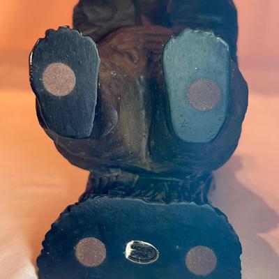 Pottery Vase W/Climbing Bears & Bear Bookends (BP-RG)