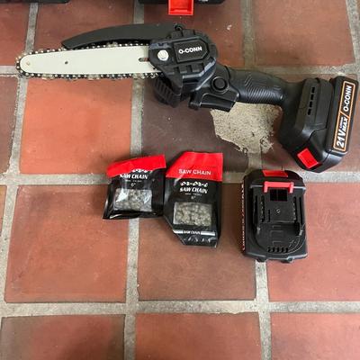 O-CONN Handheld Portable Mini Chainsaw with Safety Gear (SR-MG)