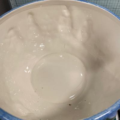 Large snowman bowl and other decor