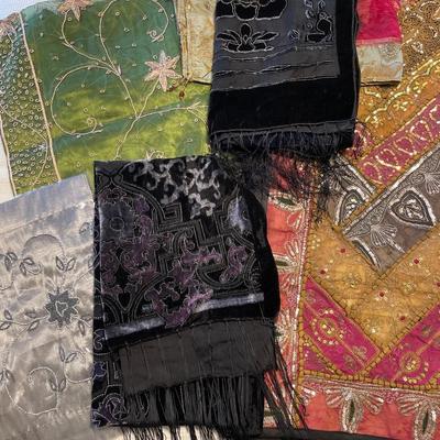 Beaded table runners & scarves