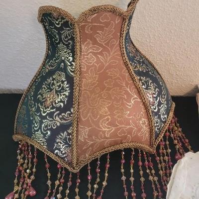 Vintage shade, aprons, pillow cases