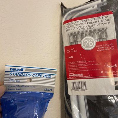 Bamboo shade, Roman shade, rods