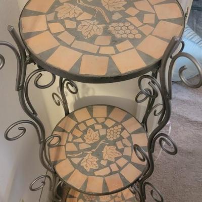 Three tier decorative stand