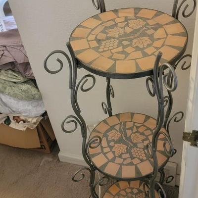 Three tier decorative stand