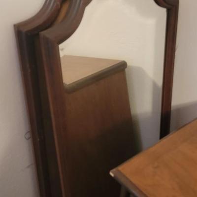 Mid century dresser with two mirrors