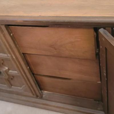 Mid century dresser with two mirrors